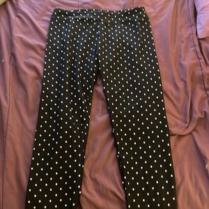 SHEIN black poke a dot leggings XL/size 12